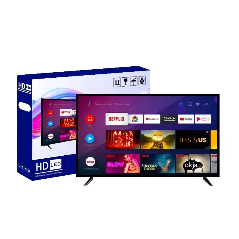 Wholesale Price Normal Tv Accept Custom Logo OEM Android Television 4K Smart Tv 50 55 65 75 85 Inch Unbreakable Led Tv