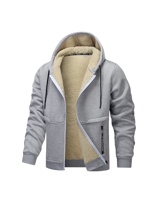 2024 Autumn Winter New Jacket Coat Lamb Fleece Lining Thicken Cardigan