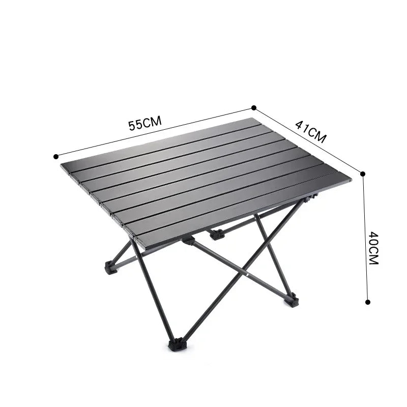 Outdoor Camping Folding Table Ultra Light Foldable Chicken Rolls Camp Fishing Table Picnic Barbecue Stall Simple Small Tables