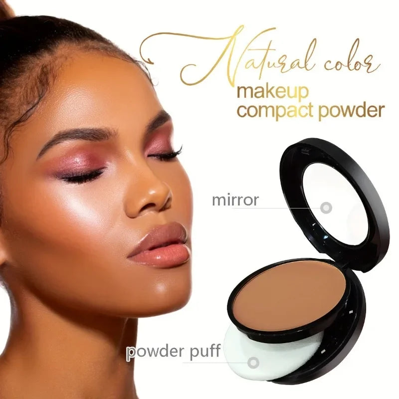 Sweat-Resistant Contouring Powder Palette - Matte Buildable Coverage for All Skin Tones Highlight & Shadow Makeup