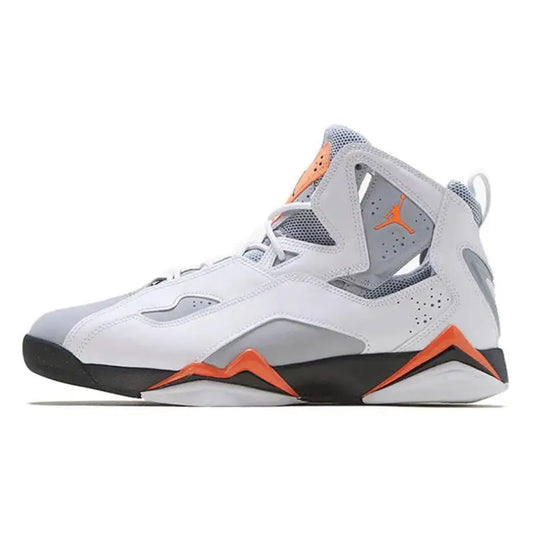 Nike Air Jordan True Flight White Orange Grey Sneakers shoes 342964-118