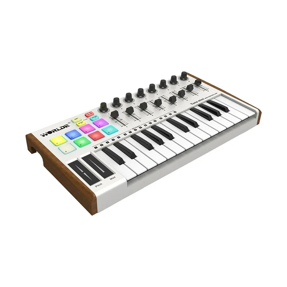 TUNA MINI Ultra-Portable 25-Key USB MIDI Keyboard Controller