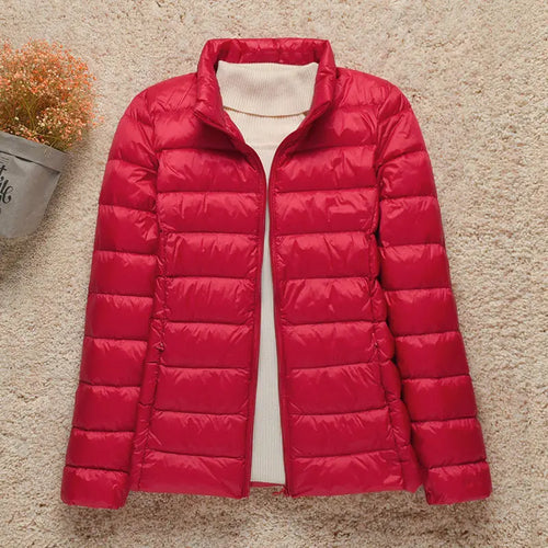 2023 New Fashion Female Cold Jacket Women Winter Light White Duck Down