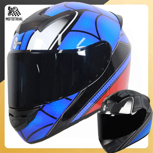 Motorcycle Helmet Full Face Capacete racing safety helmet Cascos Knight Men Women flick up Helmet DOT Certification For Venom