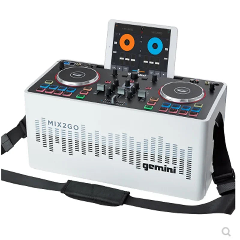 Mobile DJ player, DJ controller, MIDI controller, computer player, multi-function built-in sound card