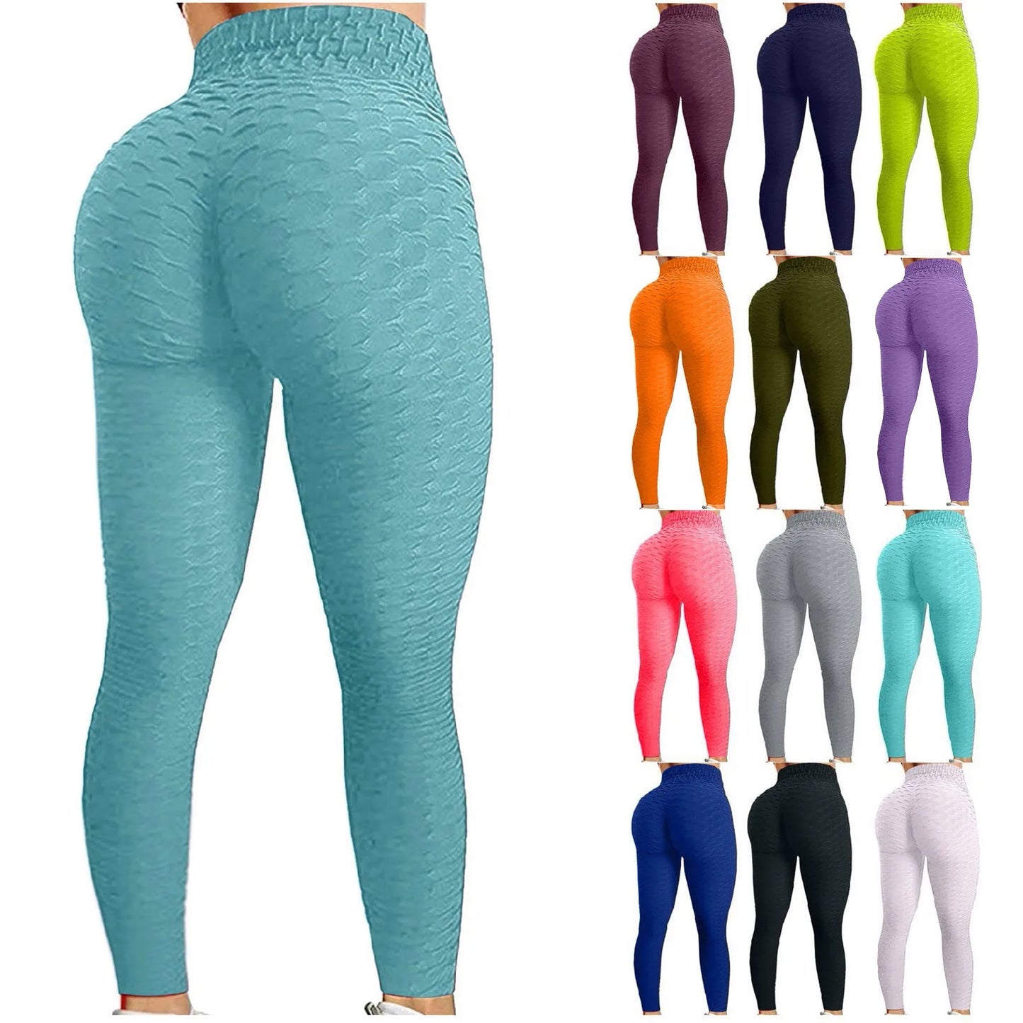 Women's Bubble Hip Lifting ExerciseYoga Pants Women  Fitness Running