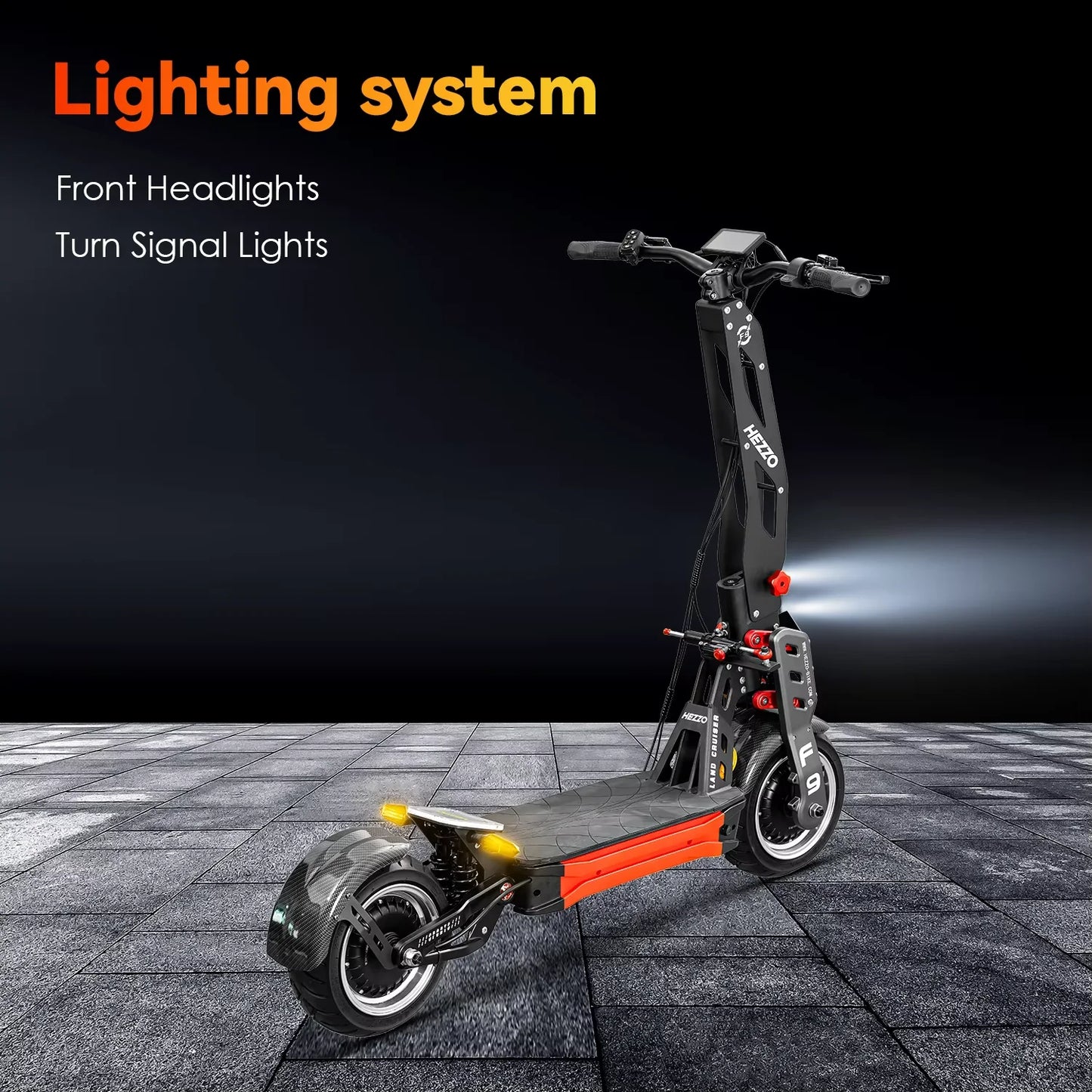 8000W dual drive with multifunctional control display screen, NFC shock absorber, 12 inch road tires, off-road electric scooter