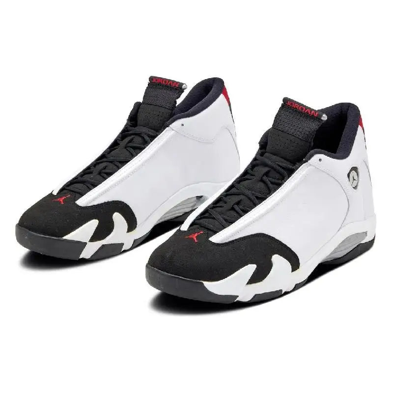 Nike Air Jordan 14 Vintage Basketball Shoes Men Mid-top White/Black Sneakers shoes 487471-160