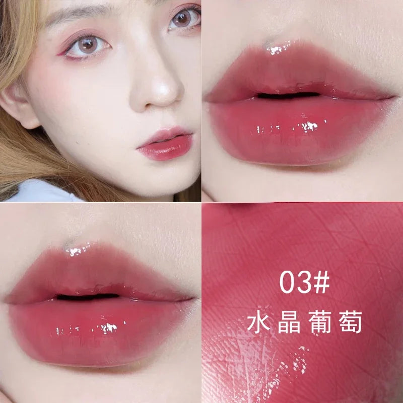 14 Colors Glitter Lip Gloss Moisturizing Non Sticky Cup Jelly Liquid Lipstick Lasting Sexy Cherry Red Pink Lip Tint Lips Makeup