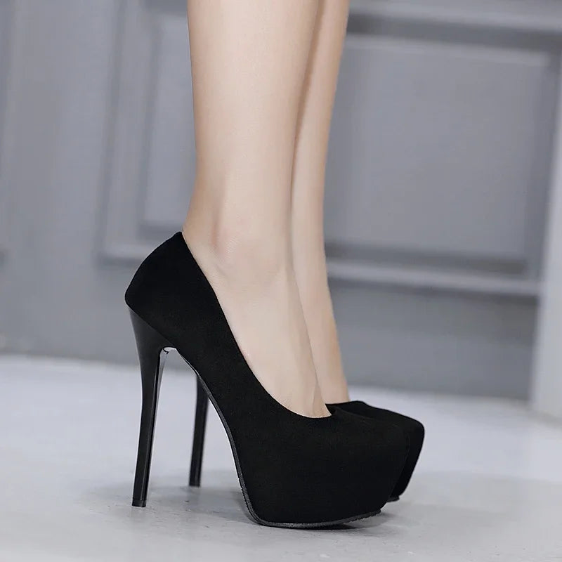 2023 Women 12cm 14cm High Heels 4cm Platform Pumps Lady Designer Stilettos Extreme Heels Fetish Red Bottom Catwalk Party Shoes