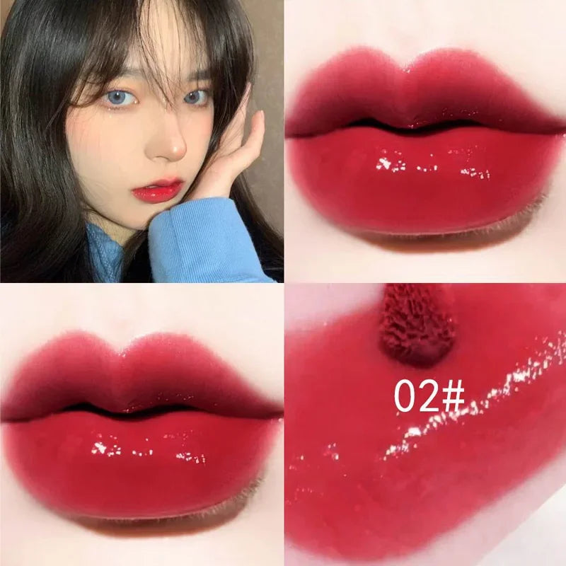 14 Colors Glitter Lip Gloss Moisturizing Non Sticky Cup Jelly Liquid Lipstick Lasting Sexy Cherry Red Pink Lip Tint Lips Makeup