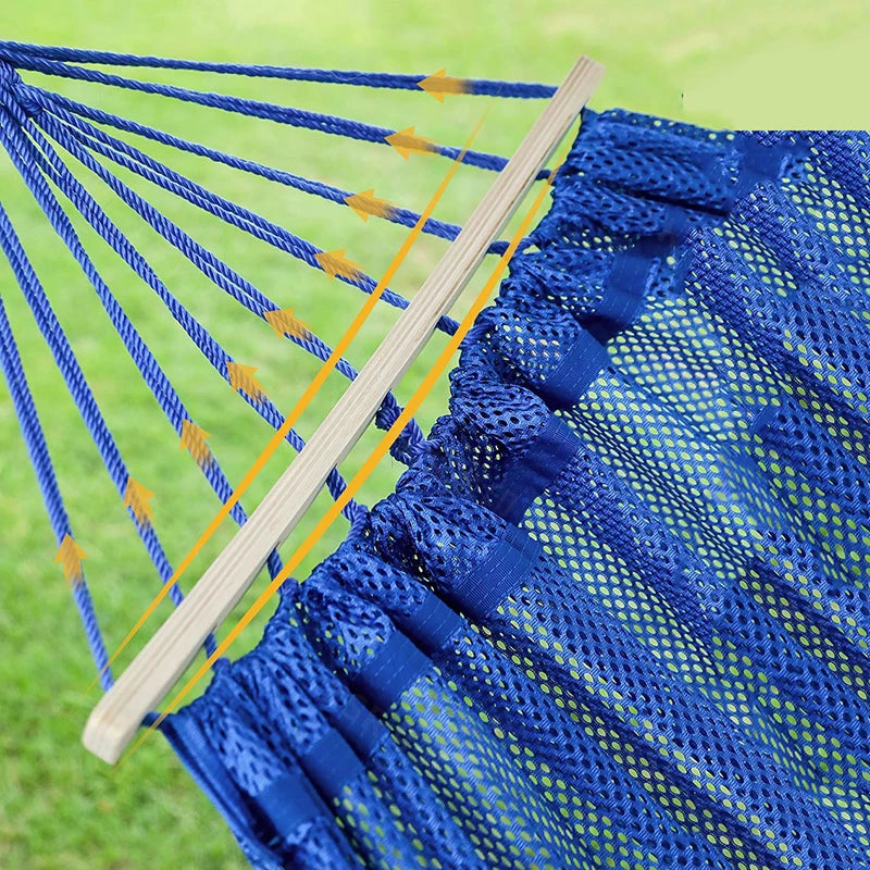 Hammock Outdoor Swing Adult Thickened Home Net Bed Breathable Solid Color Breathable And Strong