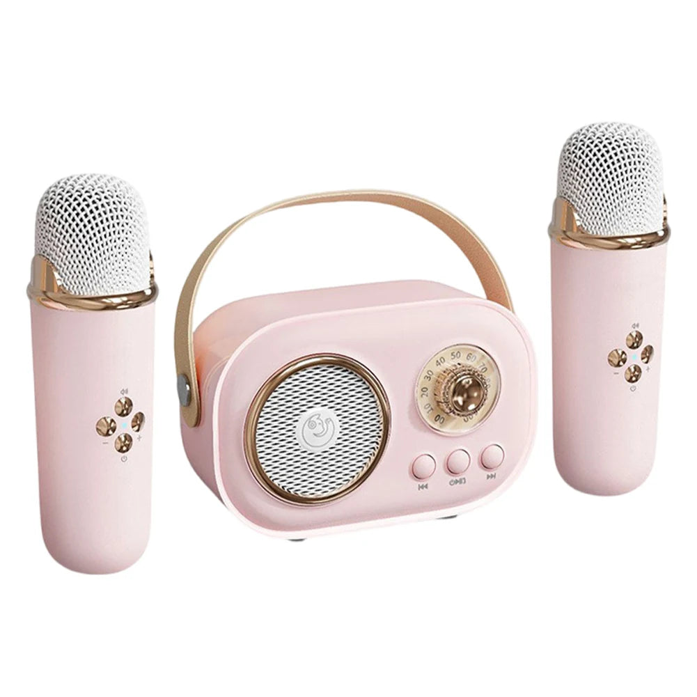 Wireless Karaoke Speaker Bluetooth Wireless Microphone Home KTV Karaoke Machine Portable Mini Bluetooth Speaker