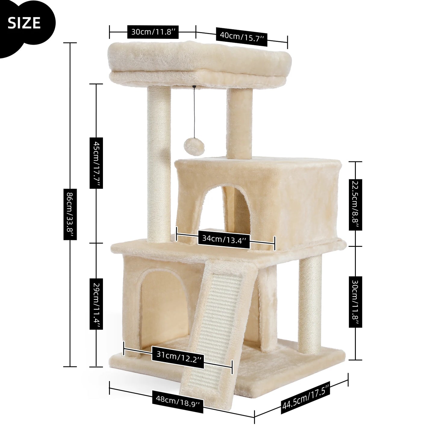 Domestic Delivery Cat's Tree Tower Pets Play Tree Scratching Tree arbre a chat  Climbing Jumping Toy Frame Pets rascador gato